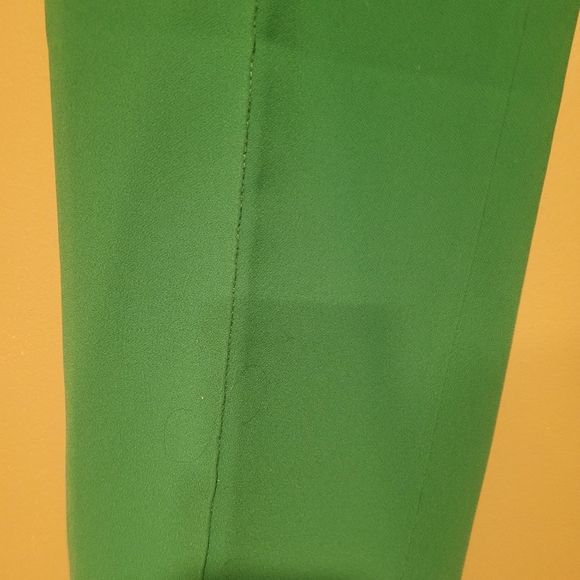 Zara Pleated Front Creased Green Dress Pants - Picture 3 of 6